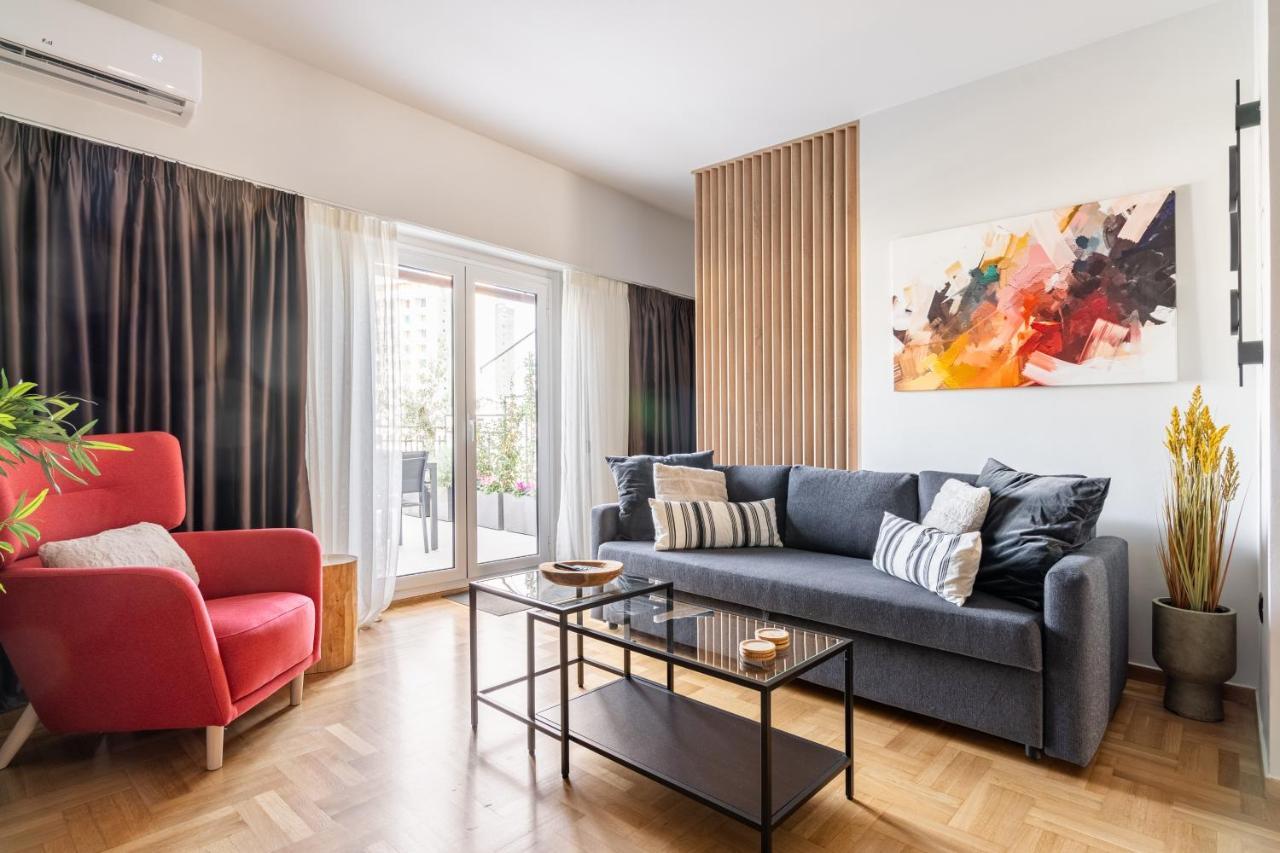 Athena Blue Lux Apartments 2Br 2Ba With City Skyline View, Near Kolonaki Атина Екстериор снимка